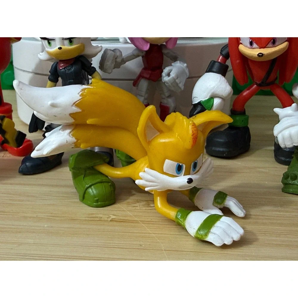 Sonic Prime Action Figure Lot 10pc Netflix Series Sonic Tails Knuckles Amy Rose